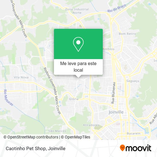 Caotinho Pet Shop mapa