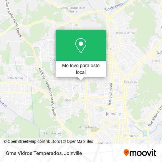 Gms Vidros Temperados mapa