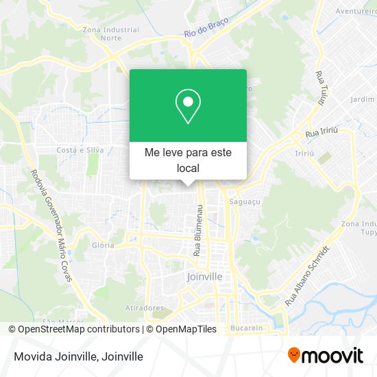 Movida Joinville mapa