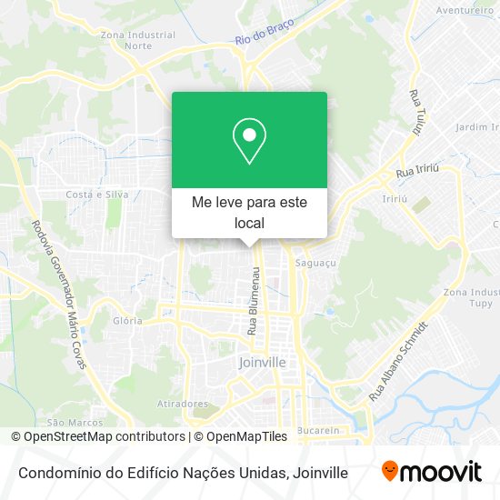 Condomínio do Edifício Nações Unidas mapa