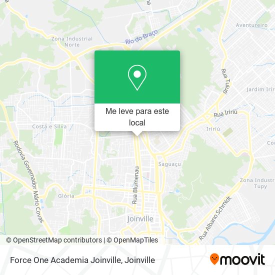 Force One Academia Joinville mapa