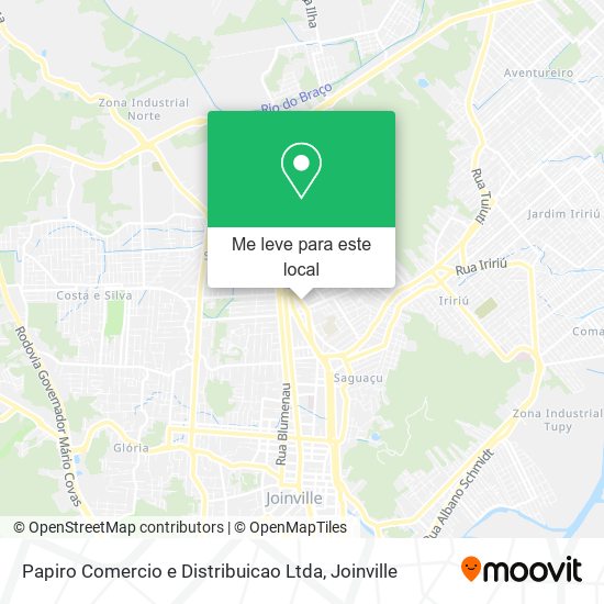 Papiro Comercio e Distribuicao Ltda mapa