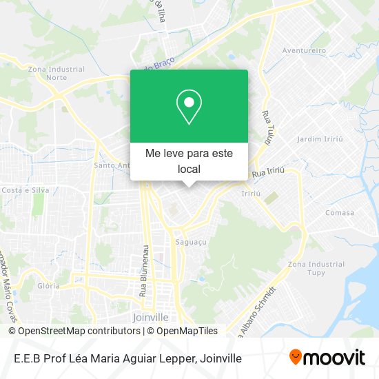 E.E.B Prof Léa Maria Aguiar Lepper mapa