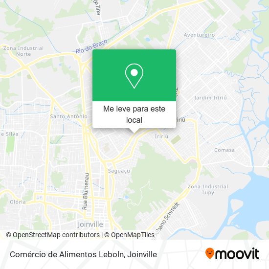 Comércio de Alimentos Leboln mapa