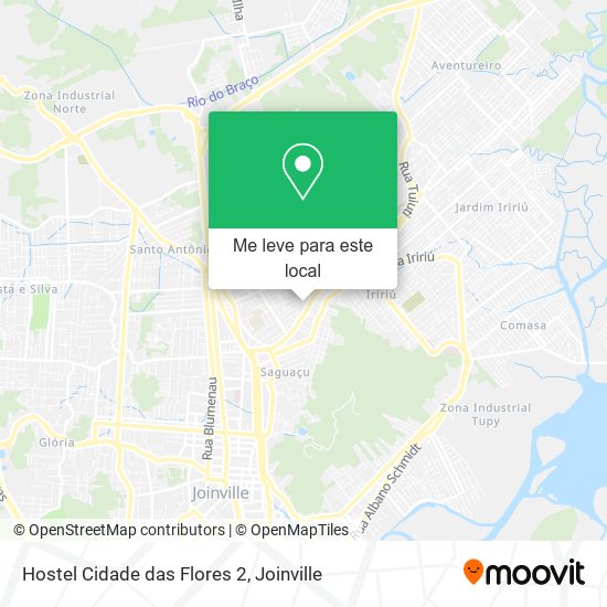 Hostel Cidade das Flores 2 mapa