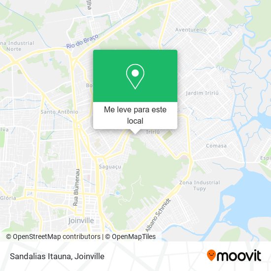 Sandalias Itauna mapa