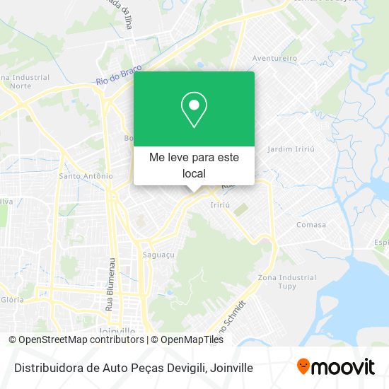 Distribuidora de Auto Peças Devigili mapa