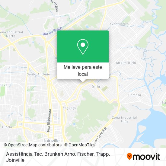 Assistência Tec. Brunken Arno, Fischer, Trapp mapa