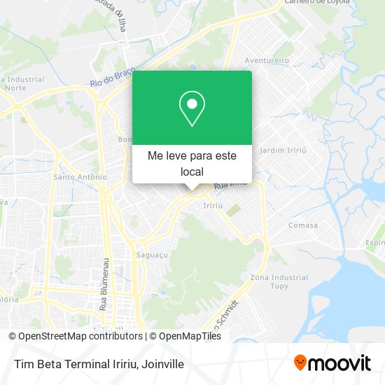 Tim Beta Terminal Iririu mapa
