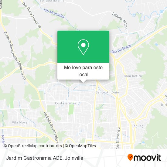 Jardim Gastronimia ADE mapa