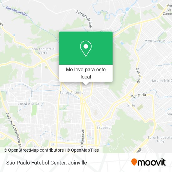 São Paulo Futebol Center mapa