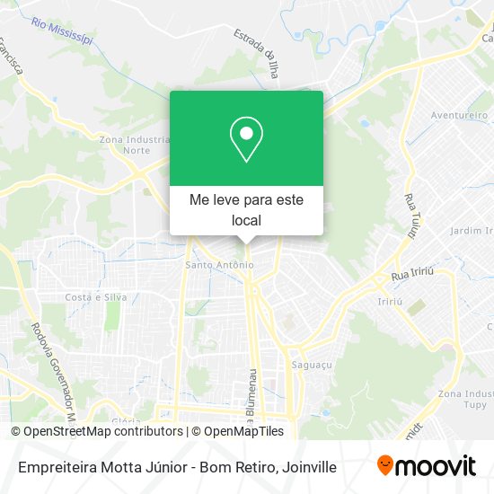 Empreiteira Motta Júnior - Bom Retiro mapa