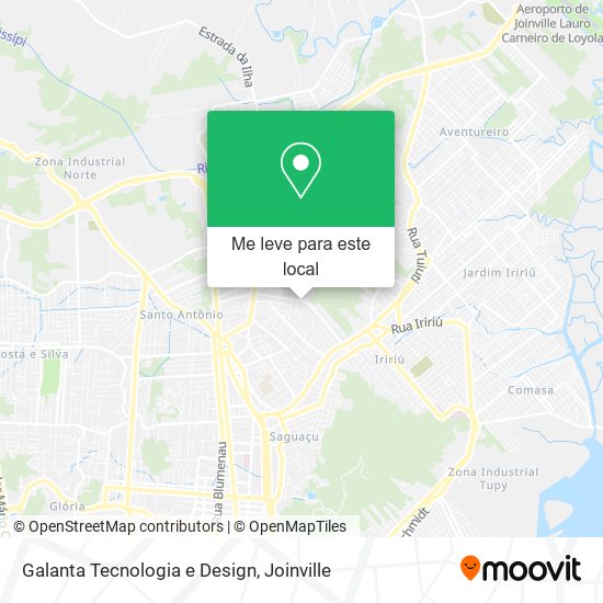 Galanta Tecnologia e Design mapa