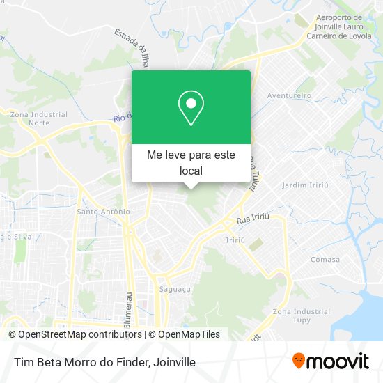 Tim Beta Morro do Finder mapa