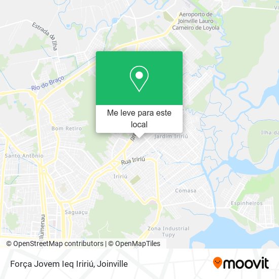 Força Jovem Ieq Iririú mapa