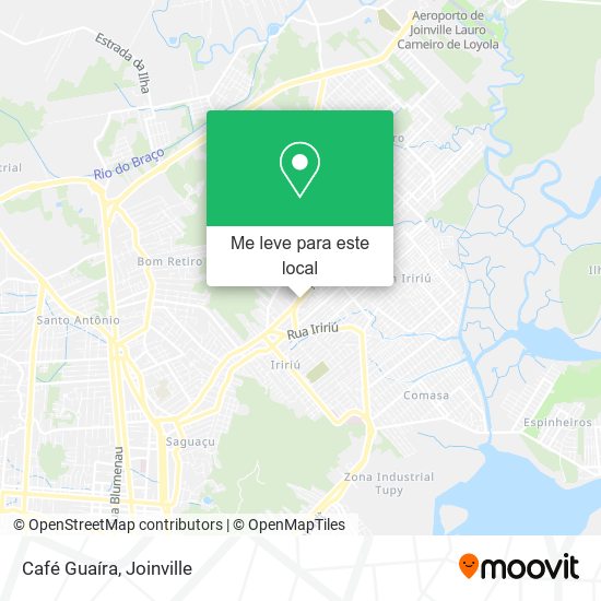Café Guaíra mapa