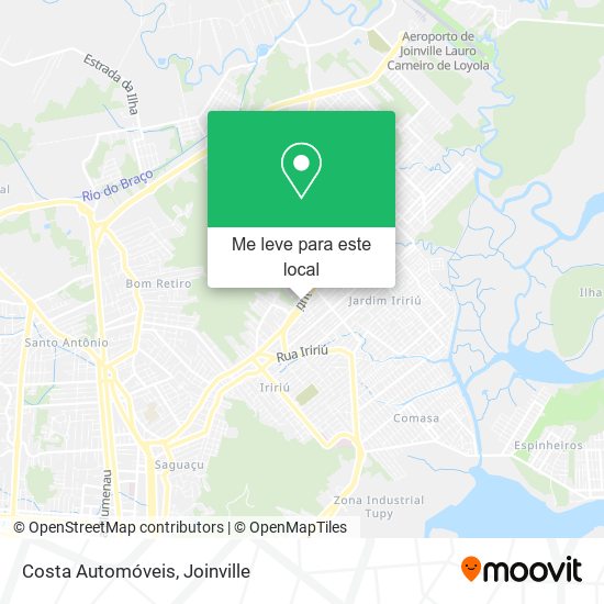 Costa Automóveis mapa