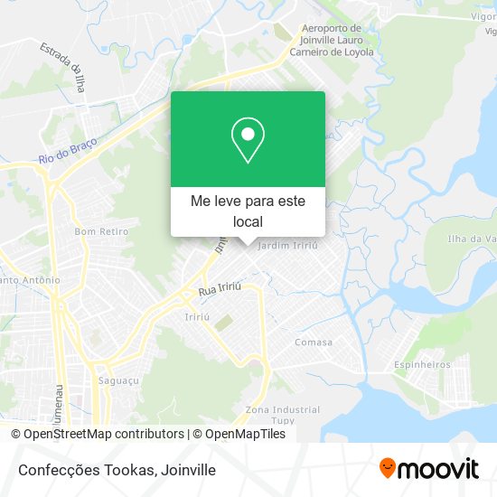 Confecções Tookas mapa