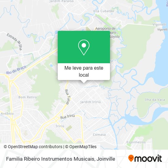 Familia Ribeiro Instrumentos Musicais mapa