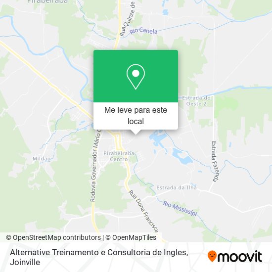 Alternative Treinamento e Consultoria de Ingles mapa