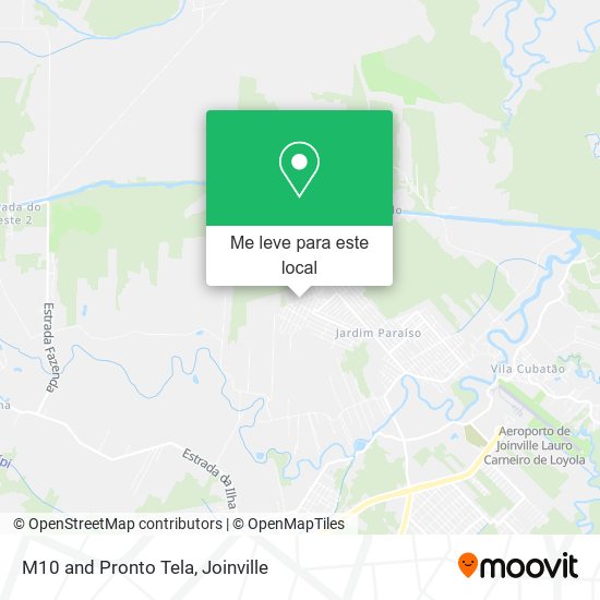 M10 and Pronto Tela mapa