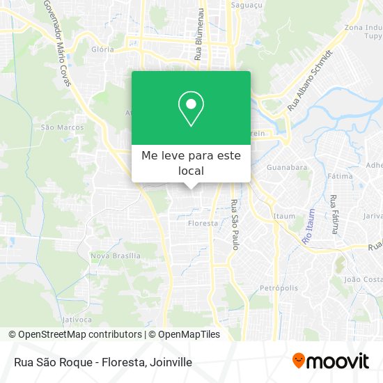 Rua São Roque - Floresta mapa