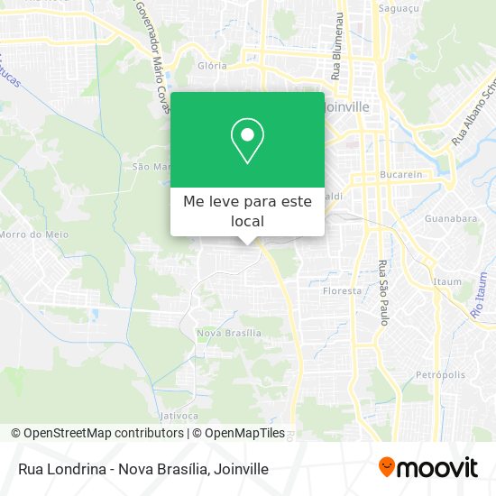 Rua Londrina - Nova Brasília mapa