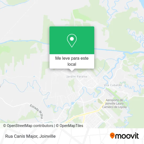 Rua Canis Major mapa