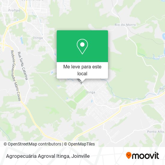 Agropecuária Agroval Itinga mapa