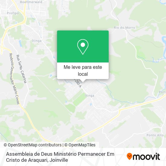 Assembleia de Deus Ministério Permanecer Em Cristo de Araquari mapa