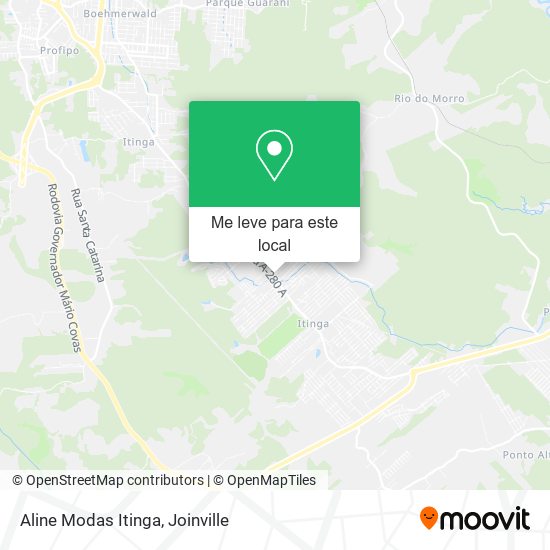 Aline Modas Itinga mapa