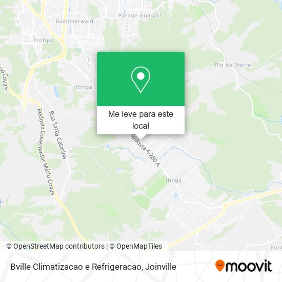 Bville Climatizacao e Refrigeracao mapa
