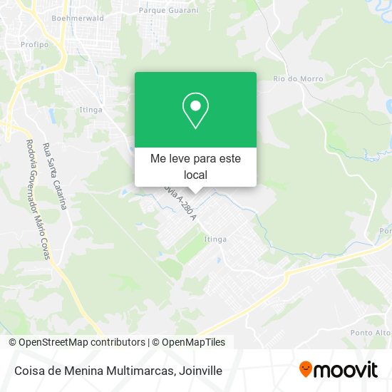 Coisa de Menina Multimarcas mapa