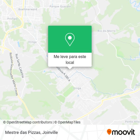 Mestre das Pizzas mapa