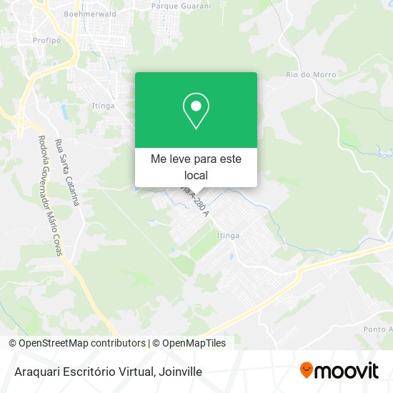 Araquari Escritório Virtual mapa