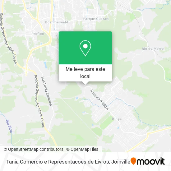Tania Comercio e Representacoes de Livros mapa