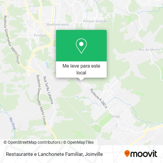 Restaurante e Lanchonete Familiar mapa