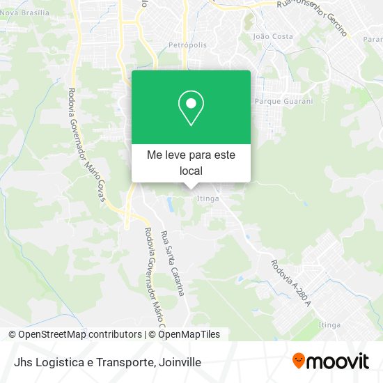 Jhs Logistica e Transporte mapa