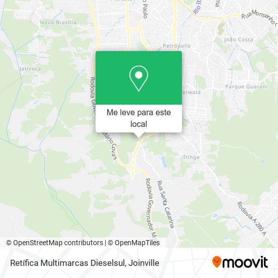 Retífica Multimarcas Dieselsul mapa