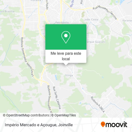 Império Mercado e Açougue mapa
