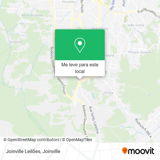 Joinville Leilões mapa