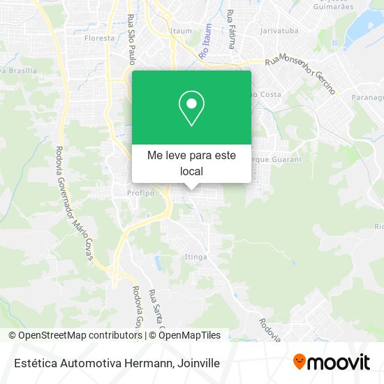 Estética Automotiva Hermann mapa