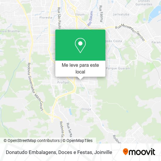 Donatudo Embalagens, Doces e Festas mapa