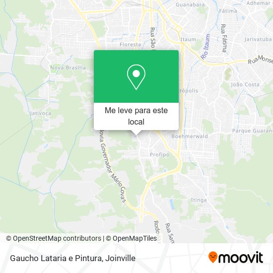 Gaucho Lataria e Pintura mapa