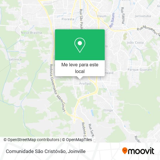Comunidade São Cristóvão mapa