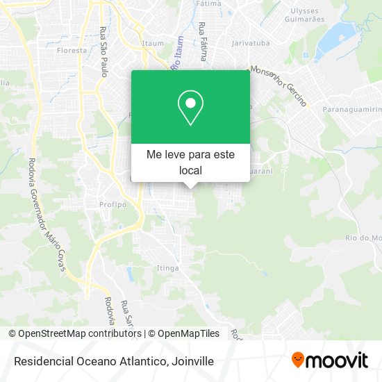 Residencial Oceano Atlantico mapa