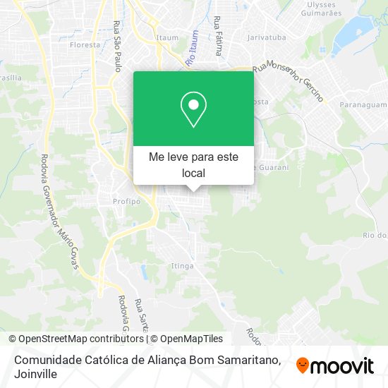 Comunidade Católica de Aliança Bom Samaritano mapa