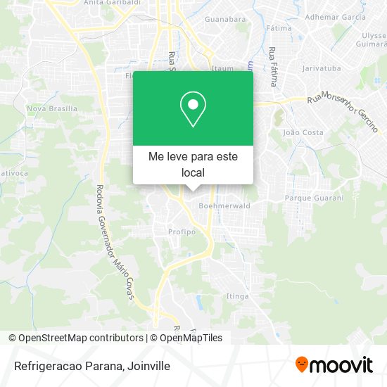 Refrigeracao Parana mapa