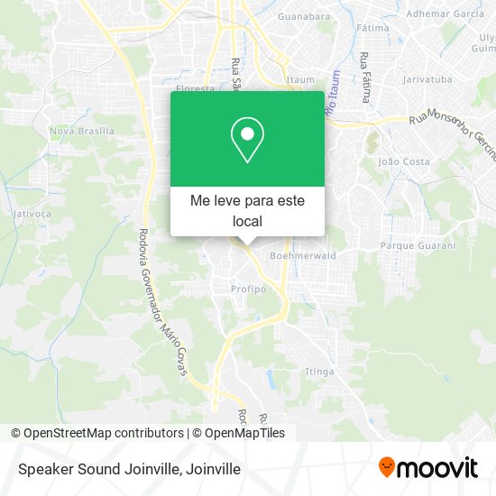 Speaker Sound Joinville mapa