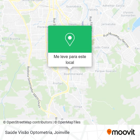 Saúde Visão Optometria mapa